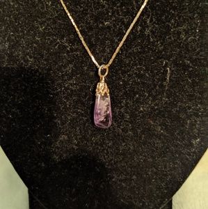 Amethyst Pendant Necklace